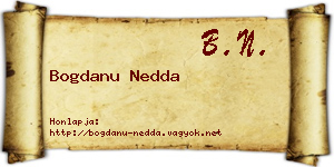 Bogdanu Nedda névjegykártya